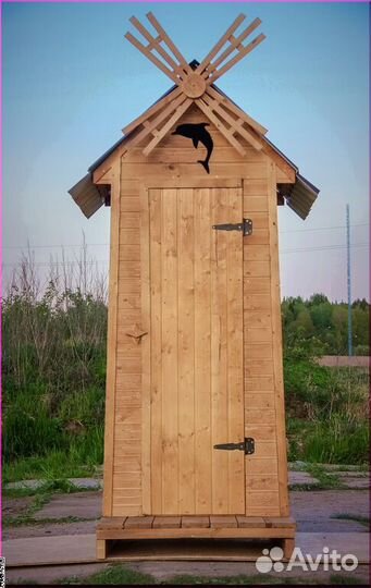 Дачный туалет деревянный JWL456