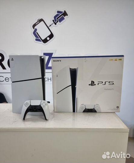 Ps5 Slim с дисководом +4 игры