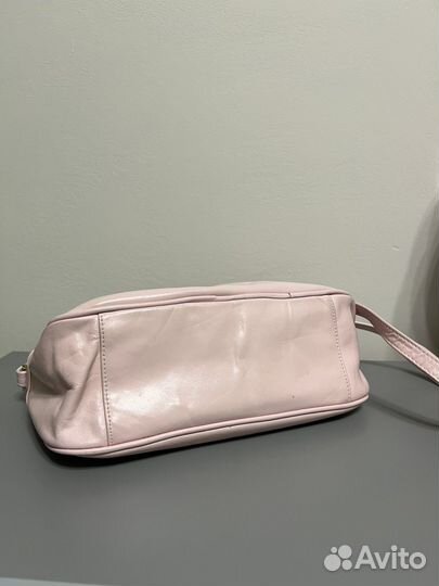 Винтажная сумка багет из нат. кожи Amanda Smith