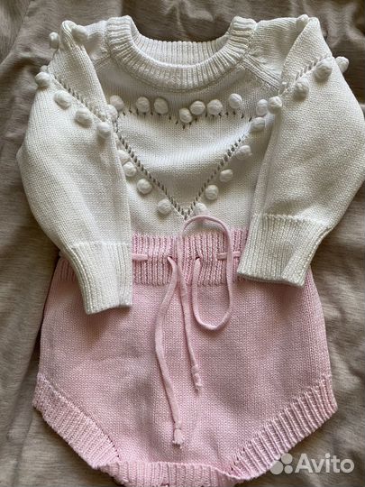 Вещи пакетом на девочку 68 74 80