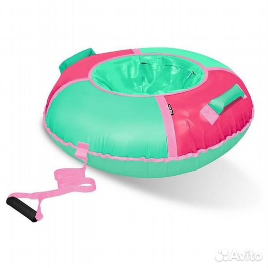 Тюбинг 110 см, цвет: розовый/мятный