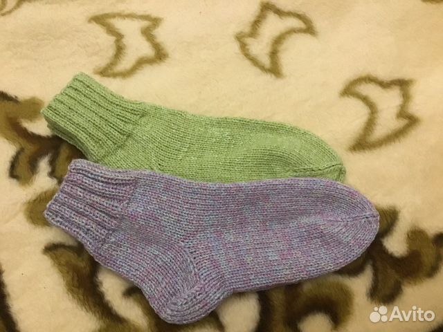 Носки вязанные, шерстяные