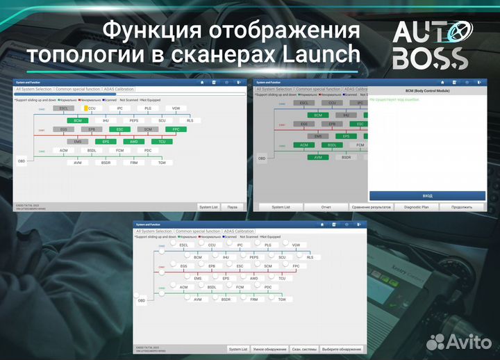 Лаунч Launch x431 PRO грузовой + легковые