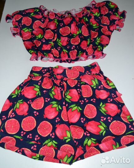 Костюм летний (топ+шорты) р.40