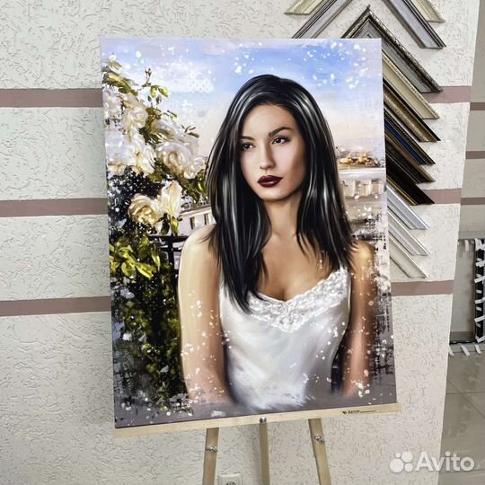 Портрет по фото на холсте на заказ