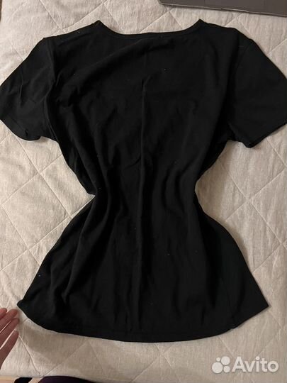 Футболка черная хлопок