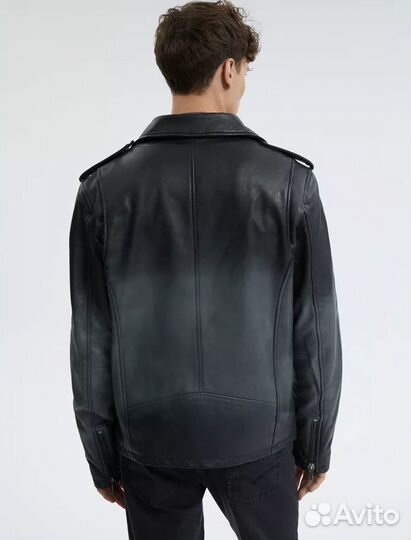 Кожаная куртка косуха мужская