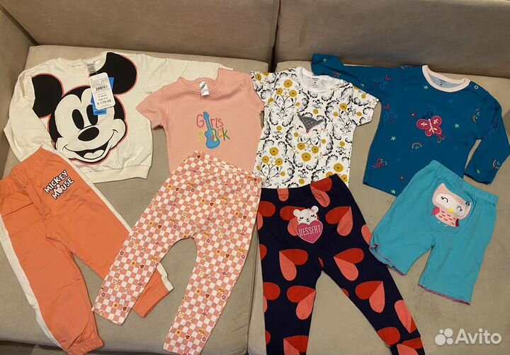 Вещи Новые пакетом на девочку 86-92