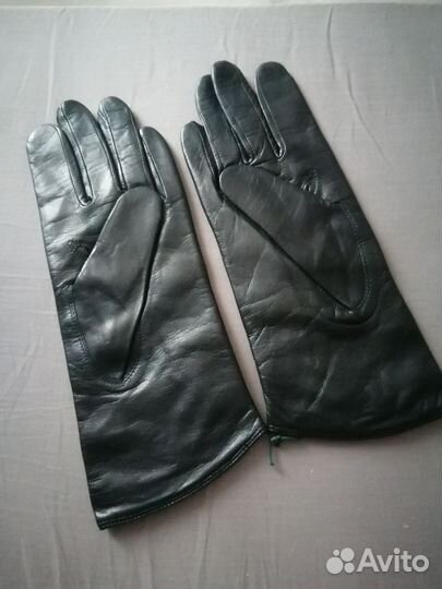 Перчатки кожаные женские р.7.5