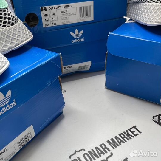 Оригинал Adidas Deerupt Black Easy Green