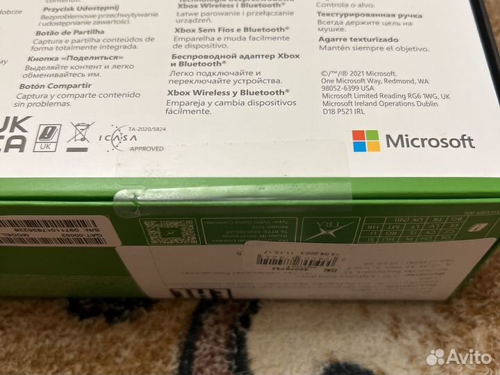 Геймпад xbox One carbon black