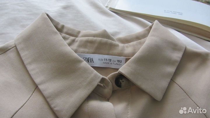 Платье-рубашка Zara размер 11-12 лет рост 152