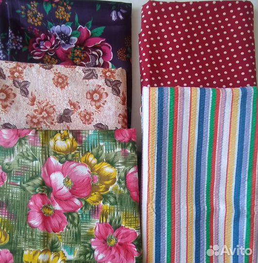 Ткани СССР бархат, сатин, штапель