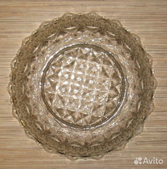 Большая салатница / фруктовница стекло винтаж СССР
