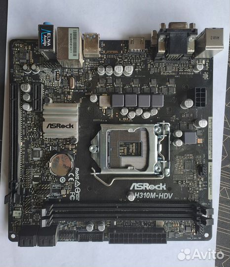 Материнская плата Asrock h310m-hdv