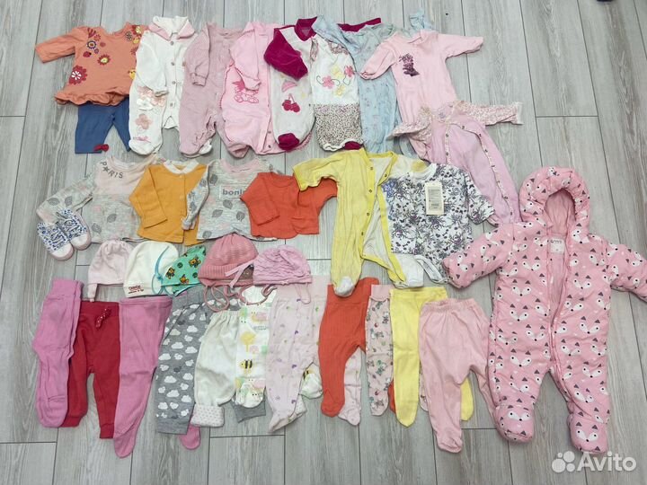 Вещи для новорожденных пакетом + эргорюкзак