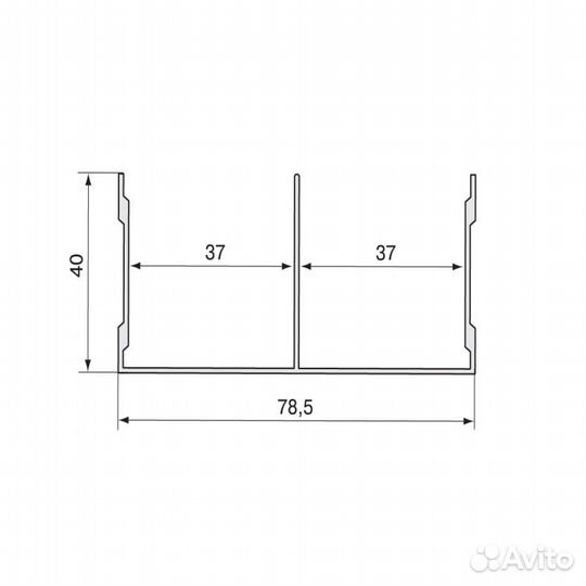 Золото Направляющая верхняя 5,9м KR02