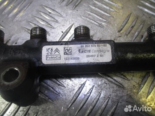 Топливная рампа дизельная peugeot 207 (91E01BB01)