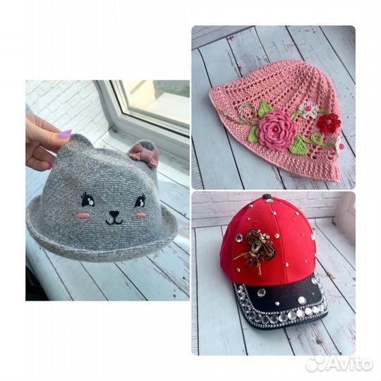 Шляпка для девочки панама бейсболка летняя