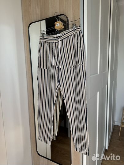 Летние полосатые штаны Mango xs-s