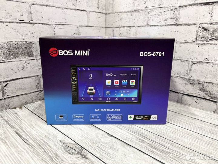 Магнитола bos mini 8701