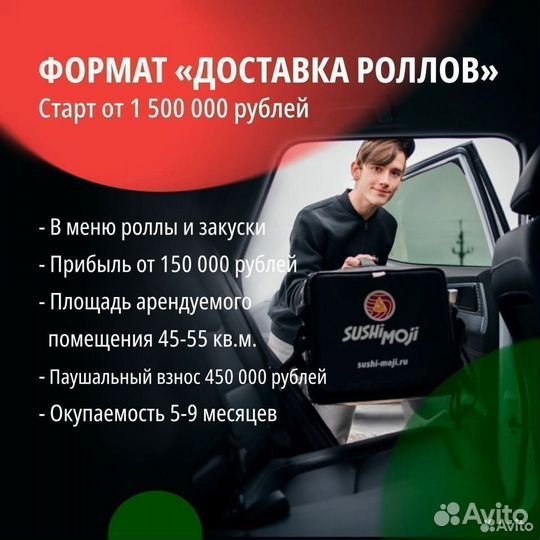 Франшиза доставки роллов