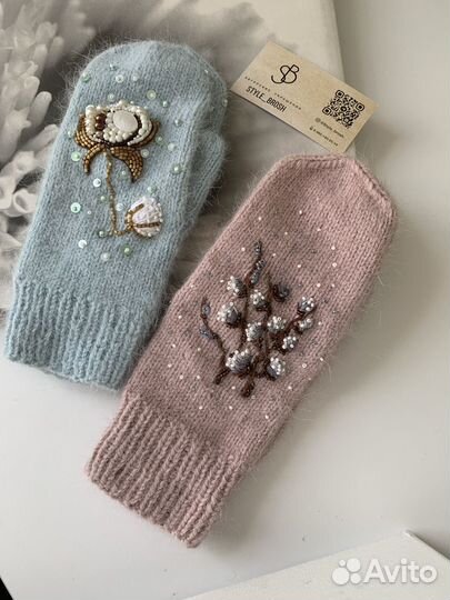 Варежки авторские ручная работа