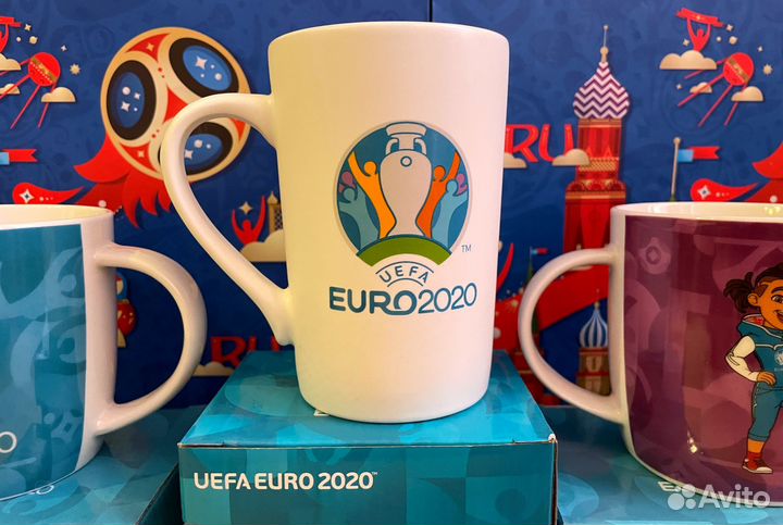 Набор 3 кружки Уефа Евро 2020