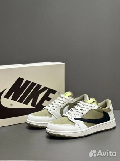 Кроссовки nike air jordan 1 low travis scott