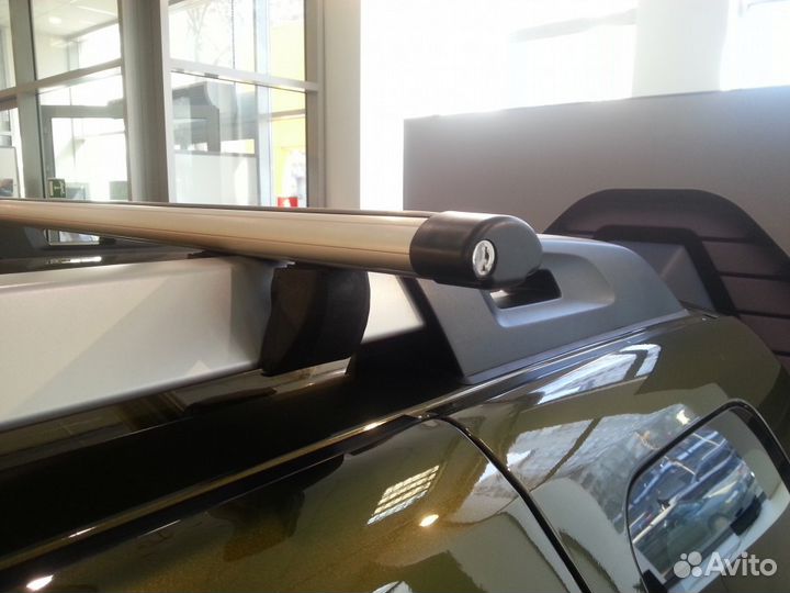 Багажник на Duster широкий рейлинг с замком