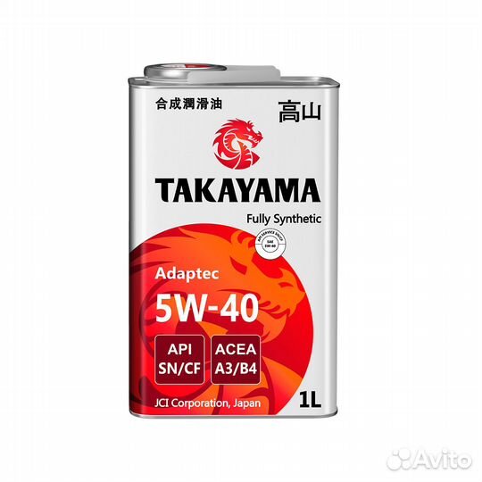 Takayama Adaptec 5W-40 API SN/CF (1 л)