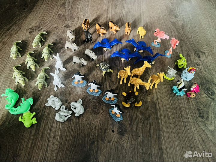 Игрушки из киндера серия животные