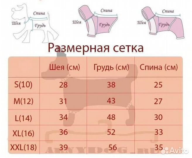 Зимний комбинезон для собаки Азбука синий