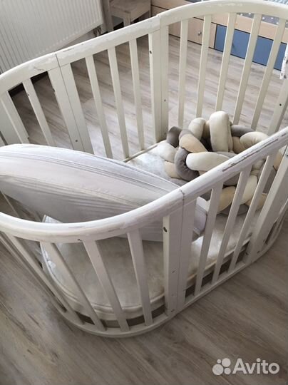 Детская кровать трансформер овальная ellipsebed