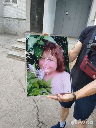 Фотопечать на стекле, фото на памятник