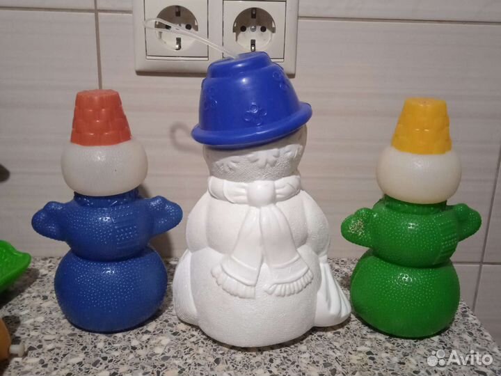 Снеговик СССР, советские новогодние игрушки