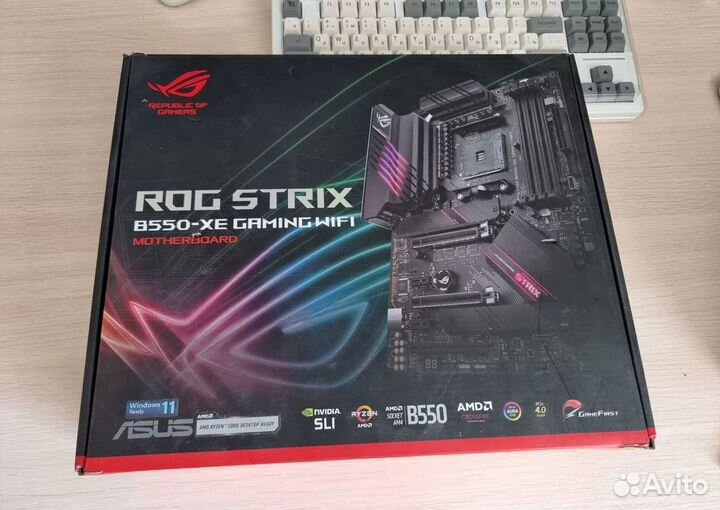 Комплект Rog Strix B550-XE+Ryzen 7 5800x3d+32GB