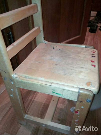 Стол и стул детские дерево. Отличное качество