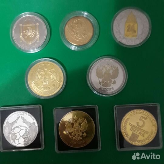 Сувениры монеты(жетоны),города