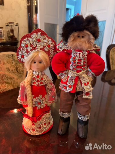 Куклы царевна и царевич русская народная