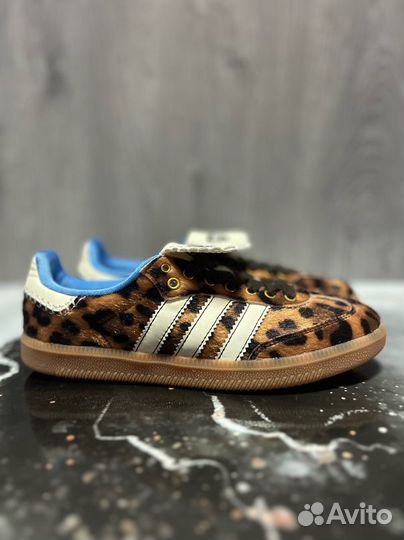 Кроссовки Adidas Samba Pony Wales Bonner Leopard