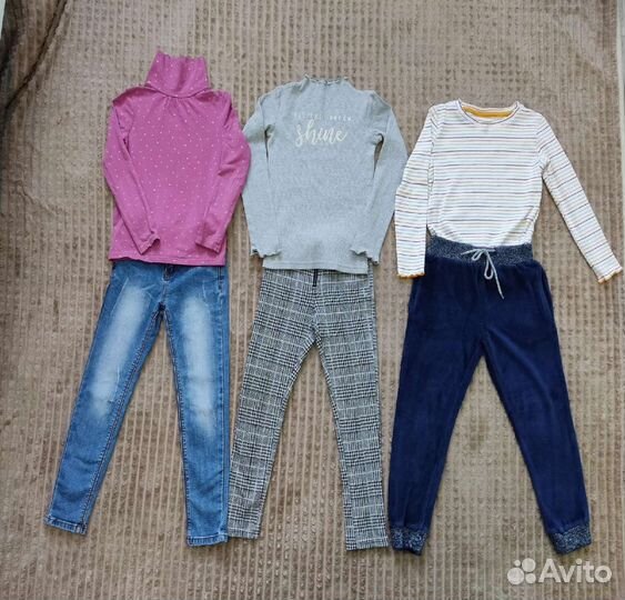 Одежда для девочки 122 128 Лонги, джинсы, штаны