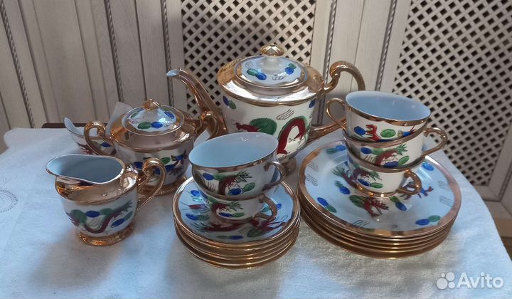 Чайный сервиз дракон