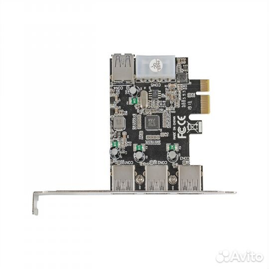 Контроллер ExeGate EXE-367 (PCI-E x1 v2.0, 3*USB3
