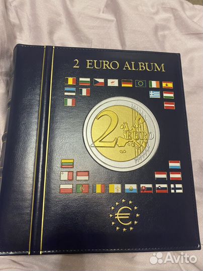 Альбом для монет юбилейных 2 евро