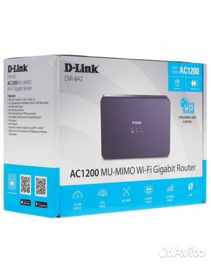 Wi-Fi роутер D-Link DIR-842/S1 гигабитный