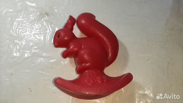 Пластиковые игрушки СССР - Кот Белка 2 шт