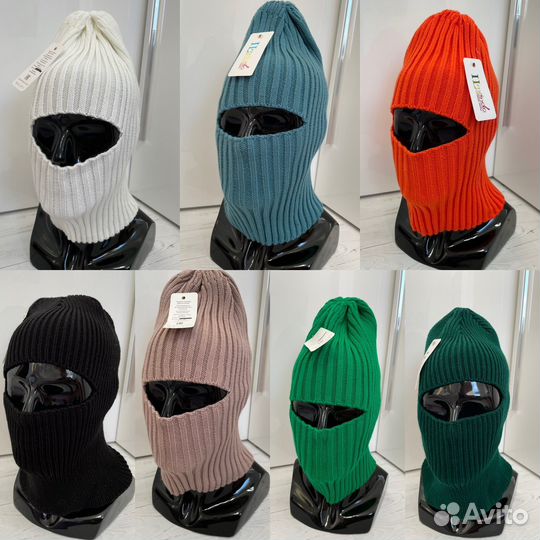 Балаклава маска женская вязаная