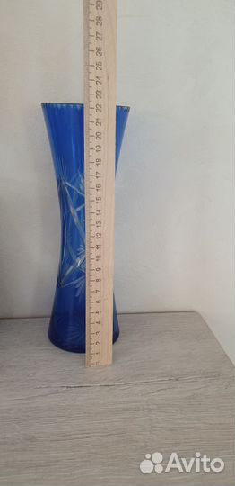 Ваза цветное стекло СССР