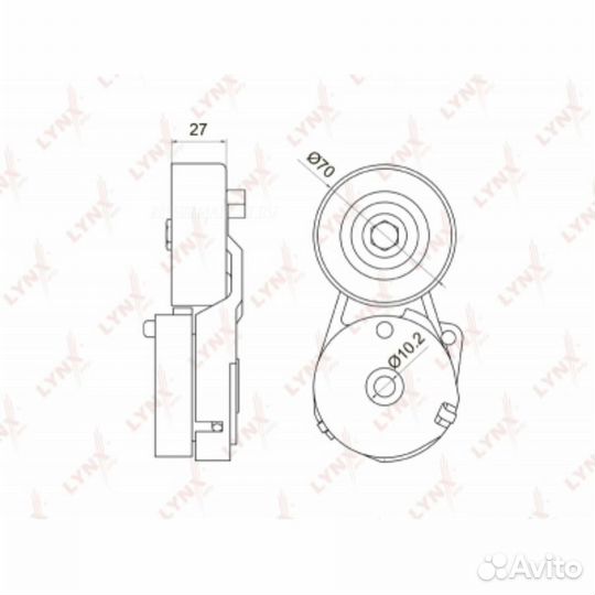 Lynxauto PT-3029 Натяжитель ремня навесного оборуд